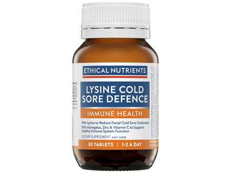 Ethical Nutrients IMMUZORB Lysine Viral Cold Sore Defence 30 Tablets