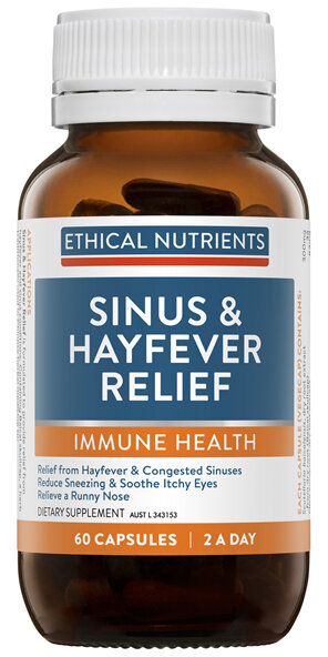 Ethical Nutrients IMMUZORB Sinus & Hayfever Relief 60 Capsules