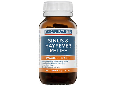 Ethical Nutrients IMMUZORB Sinus & Hayfever Relief 60 Capsules