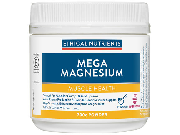 Ethical Nutrients Mega Magnesium 200g Powder Raspberry