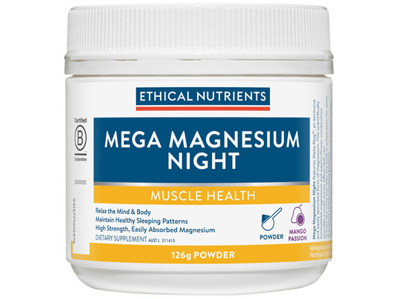 Ethical Nutrients Mega Magnesium Night 126g Powder