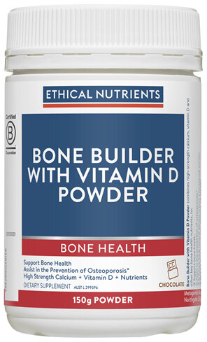 Ethical Nutrients MEGAZORB Bone Builder with Vitamin D Powder Chocolate 150g Powder