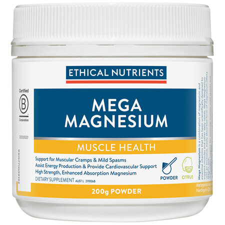 Ethical Nutrients MEGAZORB Mega Magnesium Citrus 200g Powder