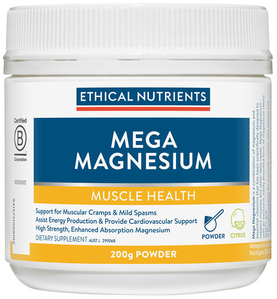 Ethical Nutrients MEGAZORB Mega Magnesium Citrus 200g Powder