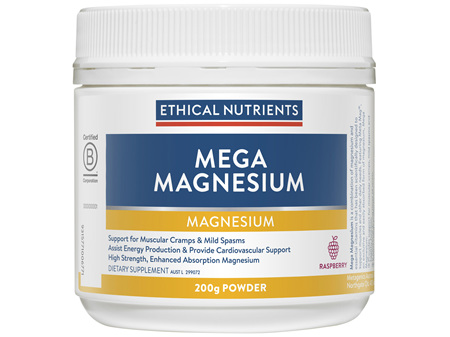 Ethical Nutrients MEGAZORB Mega Magnesium Raspberry 200g Powder
