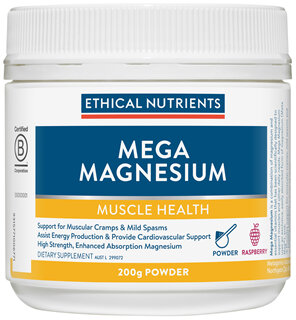 Ethical Nutrients MEGAZORB Mega Magnesium Raspberry 200g Powder