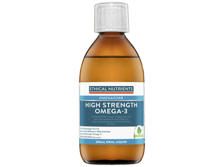 Ethical Nutrients OMEGAZORB High Strength Omega-3 Fresh Mint 280ml