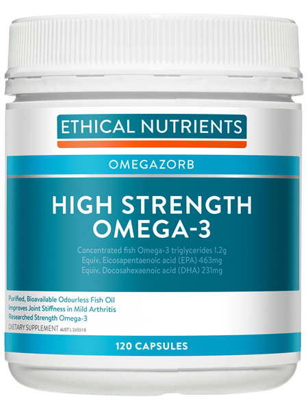 Ethical Nutrients OMEGAZORB High Strength Omega-3 120 Capsules