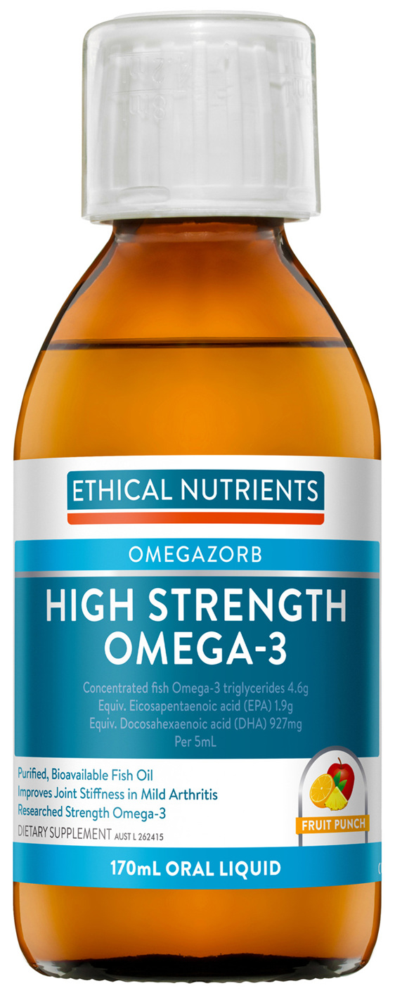 Ethical Nutrients OMEGAZORB High Strength Omega-3 Fruit Punch 170mL