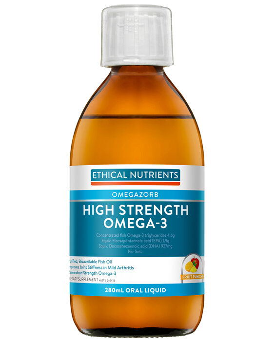 Ethical Nutrients OMEGAZORB High Strength Omega-3 Fruit Punch 280mL