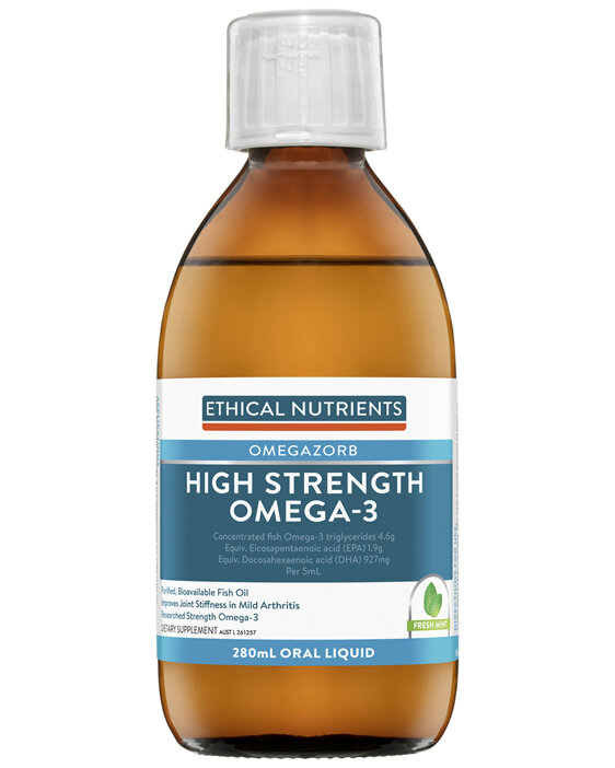 Ethical Nutrients OMEGAZORB High Strength Omega-3 Fresh Mint 280ml