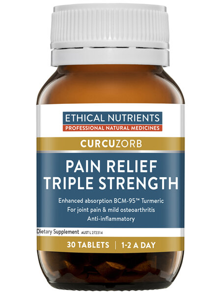 Ethical Nutrients Pain Relief Triple Strength with Turmeric 30 Tablets
