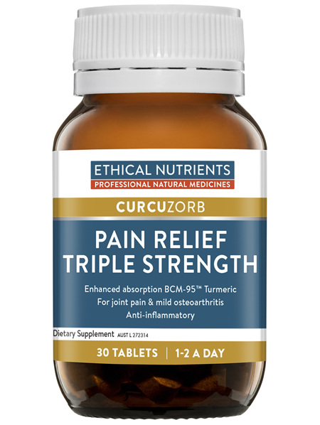 Ethical Nutrients Pain Relief Triple Strength with Turmeric 30 Tablets