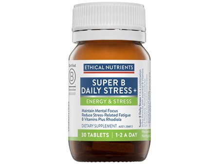 Ethical Nutrients Super B Daily Stress+ 30 Tablets