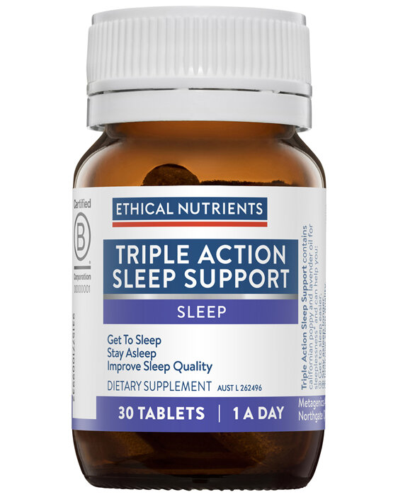 Ethical Nutrients Triple Action Sleep Support 30 Tablets