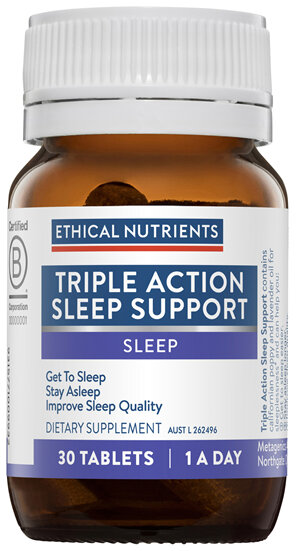 Ethical Nutrients Triple Action Sleep Support 30 Tablets