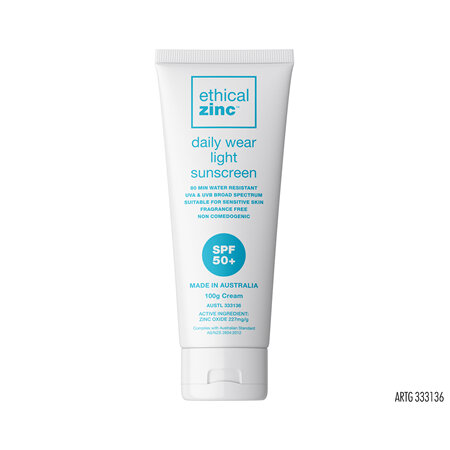 ETHICAL ZINC DAILY WEAR Light Sunscreen 100g