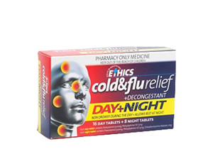 Ethics Cold & Flu Relief Day & Night 24 Tablets