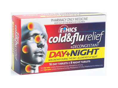 ETHICS Cold&Flu D&N 24+Thermometer