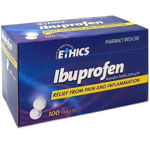 Ethics Ibuprofen 200mg 100 Tablets