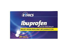 Ethics Ibuprofen 200mg 20 Tablets
