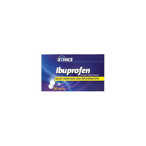 Ethics Ibuprofen 200mg 20 Tablets