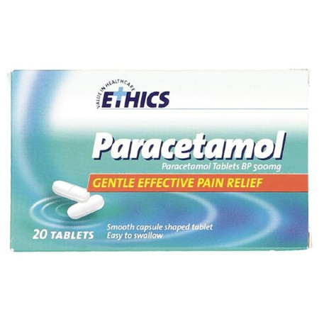 Ethics Paracetamol 500mg Tablets 20s