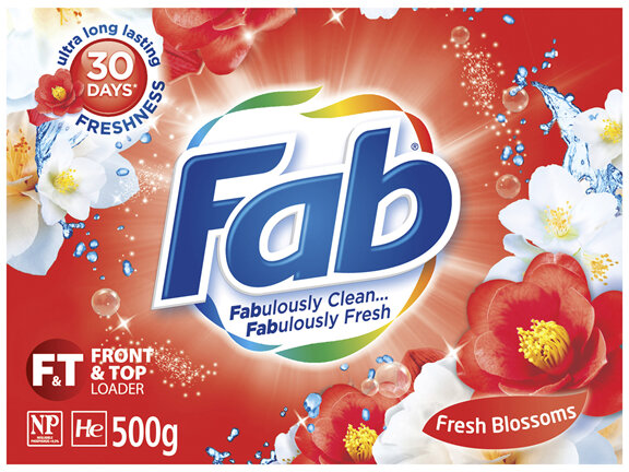 Fab Fresh Blossoms Laundry Powder Detergent 500g