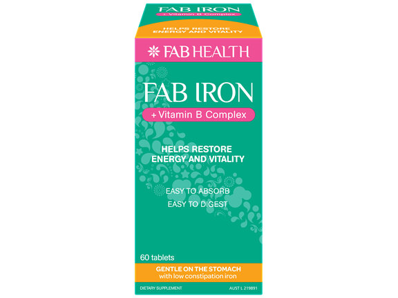 FAB IRON + Vitamin B Complex Tablets