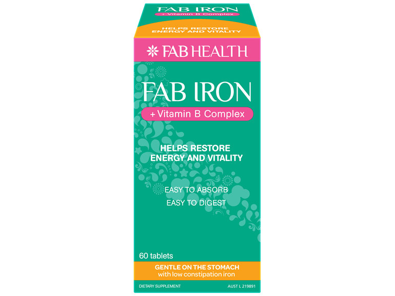 FAB IRON   Vitamin B Complex Tablets - Moorebank Day & Night Pharmacy