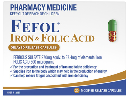 Fefol Iron & Folic Acid Capsules 30s