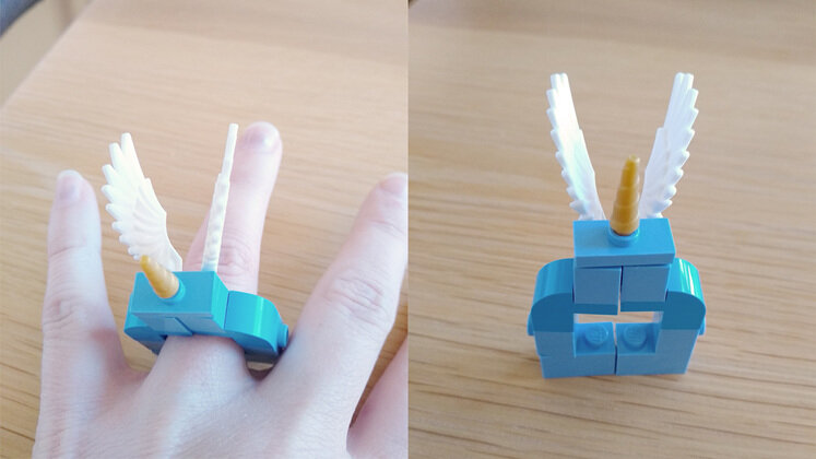 Felicity's 'Lego Unicorn' ring:
