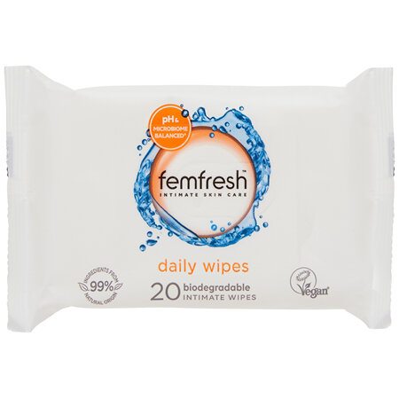femfresh Daily Intimate Wipes 20 Pack