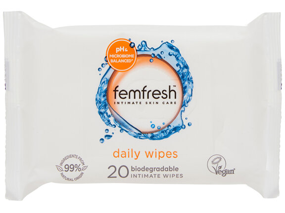 femfresh Daily Intimate Wipes 20 Pack