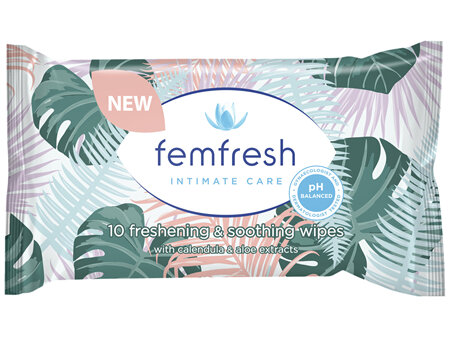 Femfresh Pocket Wipes 10 Pack