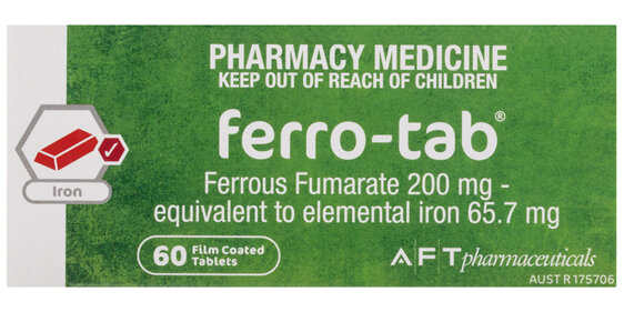 Ferro-Tab® 200mg 60 Film Coated Tablets