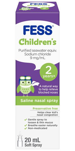 FESS Children's Nasal Saline Spray 2 Years+ 20mL