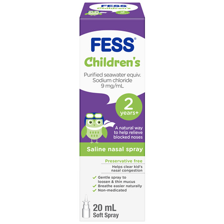 FESS Children's Nasal Saline Spray 2 Years+ 20mL