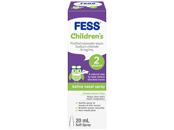 FESS Children's Nasal Saline Spray 2 Years+ 20mL