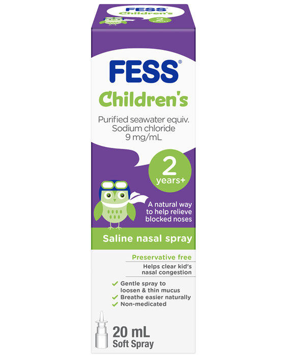 FESS Children's Nasal Saline Spray 2 Years+ 20mL