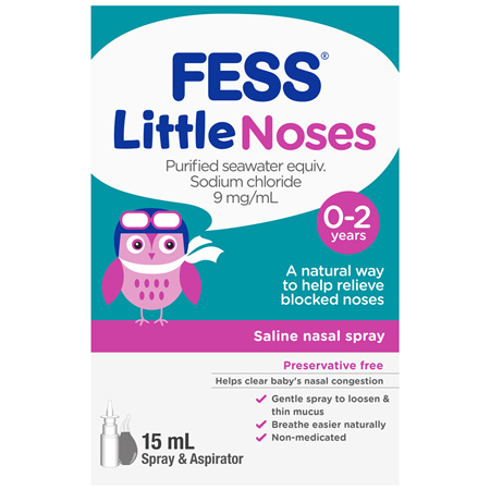 FESS Little Noses Nasal Spray + Aspirator 15mL