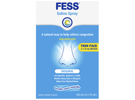 FESS Nasal Saline Spray Original 2 x 75mL