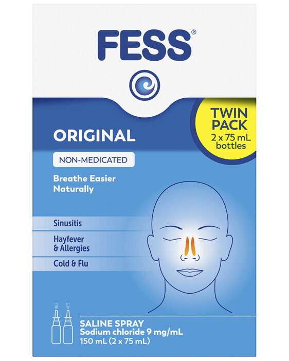 Fess Nasal Saline Spray Twin 150mL