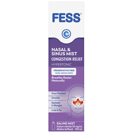 FESS Nasal & Sinus Mist Congestion Relief 100mL