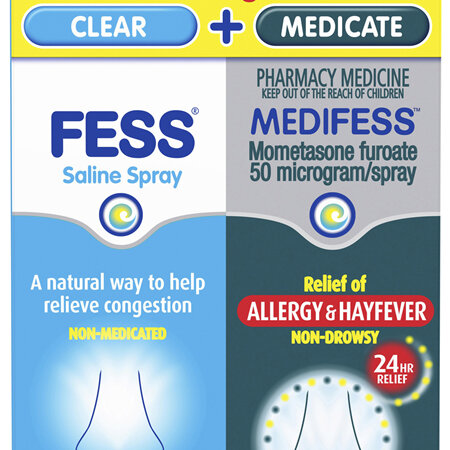 FESS Saline Spray and MEDIFESS Aqueous Nasal Spray Value Pack 2 Pack