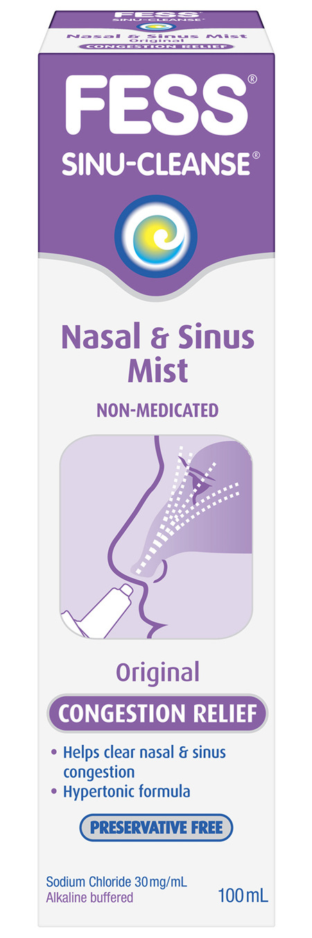 FESS Sinu-Cleanse Congestion Relief Nasal & Sinus Mist Original 100mL