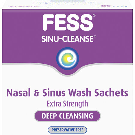 FESS Sinu-Cleanse Deep Cleansing Nasal & Sinus Wash Sachets 25 x 6.3g