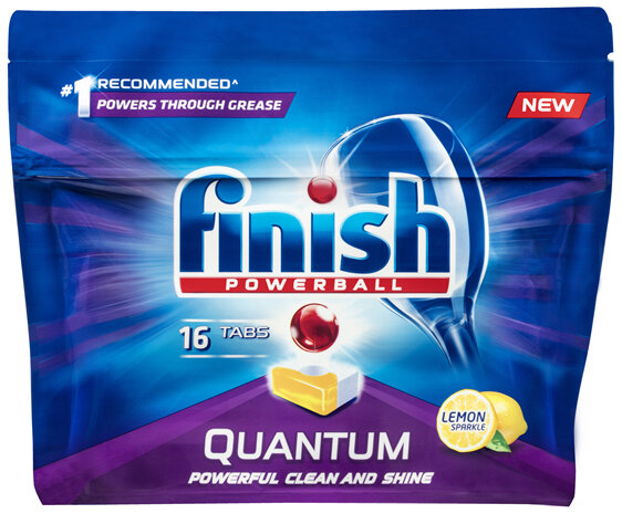 Finish Powerball Quantum Dishwasher Tablets Lemon 16 Pack