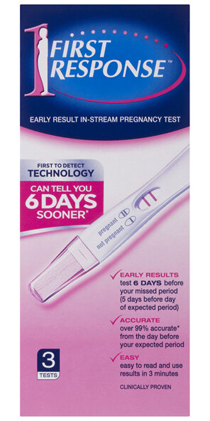 First Response In-Stream Pregnancy Test 3 Pack