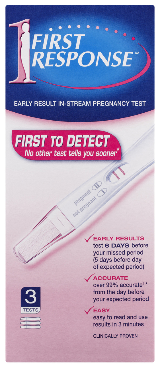 First Response In-Stream Pregnancy Test 3 Pack